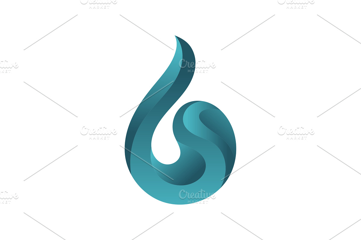 Modern Water Drop Logo, a Branding & Logo Template by GenesisCreativeCo (Photo 2 of 2)