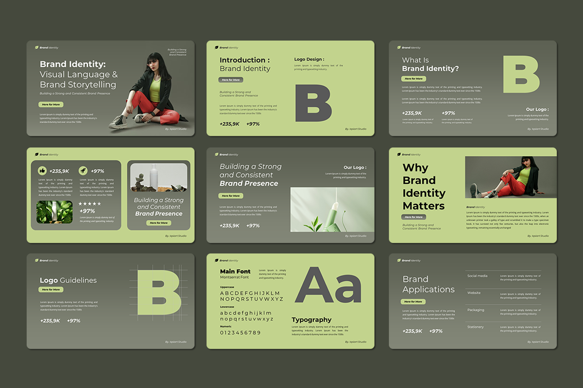 Brand Identity - Keynote Template, a Presentation Template by Iqsiart Studio (Photo 2 of 3)