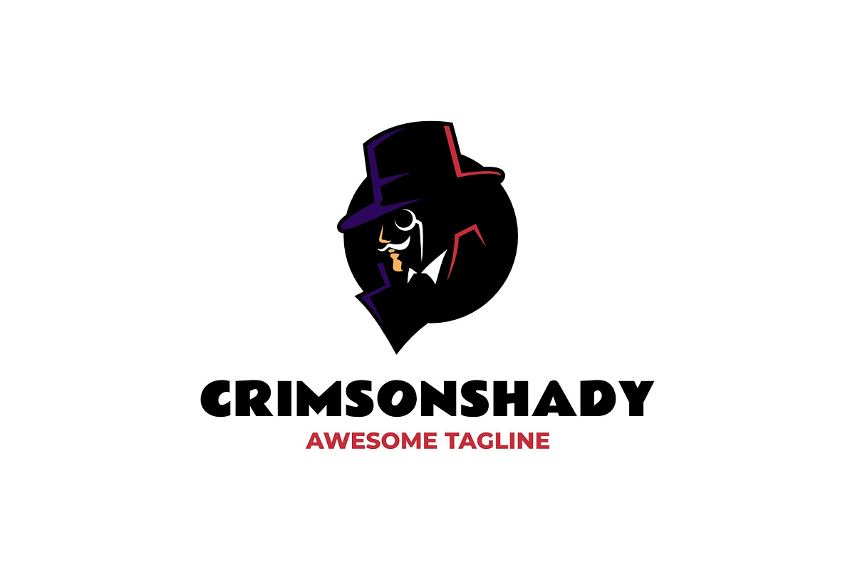Mascot Crimson Shady Logo Design, a Branding & Logo Template by Artnivora.Std