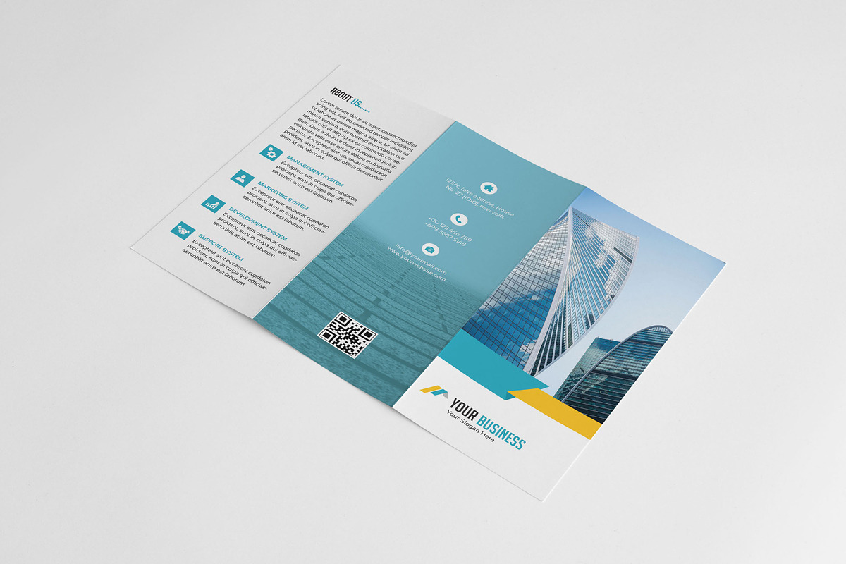 Business Trifold Brochure, a Brochure Template by Template Shop (Photo 4 of 5)