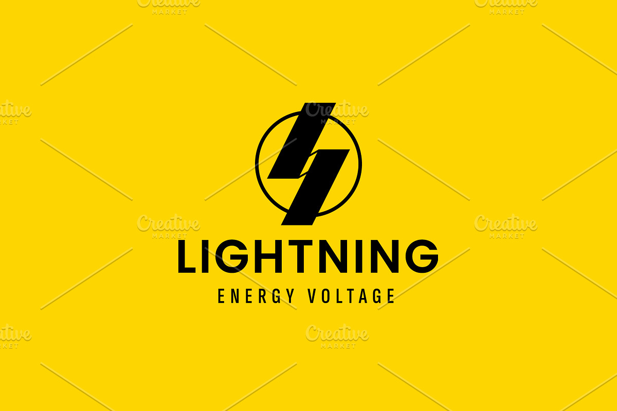 Lightning logo illustration, a Branding & Logo Template by Dyn Studio