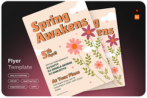 Spring Festival & Celebrations Flyer, a Flyer Template by Annora Studio