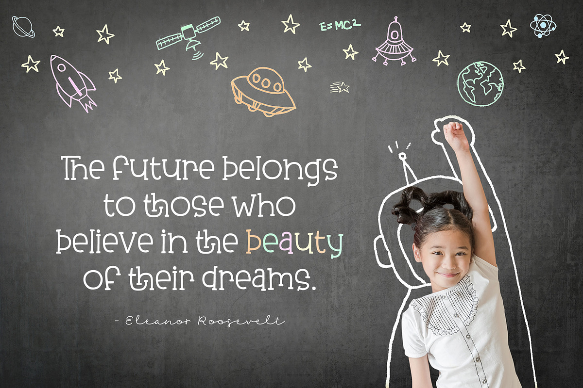 Reach for the Stars Font, a Slab Serif Font by Denise Chandler (Photo 3 of 11)