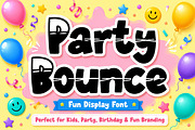 Party Bounce, a Slab Serif Font by Wow Magic (Thumbnail 1 of 4)