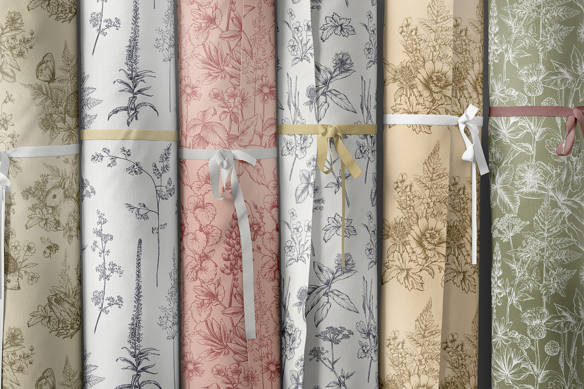 Wildflower Meadow Vector Set, a Decorative Illustration by Molly art (Photo 11 of 12)