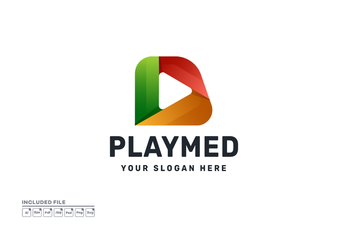 Play Media Gradient Vector Logo, a Branding & Logo Template by yuanesei