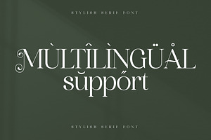 Marllgon Stylish Serif Font