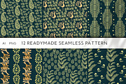 Vintage Golden Stamp Patterns, a Pattern Graphic by Design Unique (Thumbnail 12 of 12)