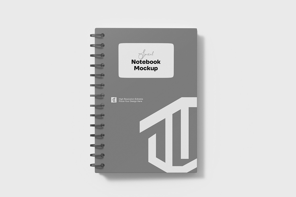 Spiral Notebook PSD Mockup