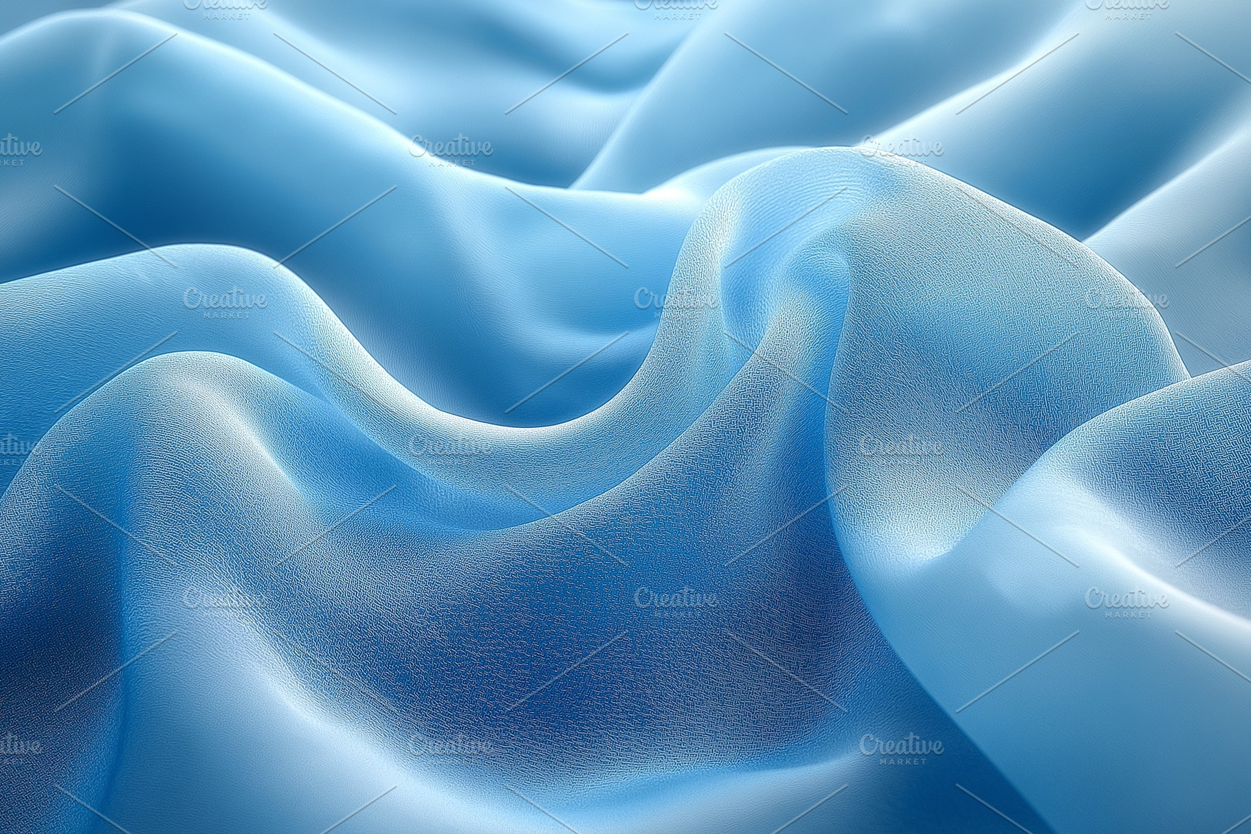Delicate waves of soft blue fabric create a serene and calming atmosphere., a Background Photo by ImageMir