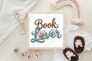 Book Lover Floral Reading PNG, an Illustration by CraftArtStudio (Thumbnail 4 of 4)