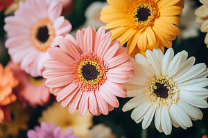 Close up on a bouquet of colorful, a Nature Photo by MistyDay
