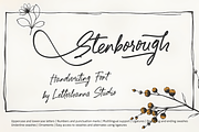 Stenborough Handwritten Font, a Handwritten Font by Letterhanna Studio (Thumbnail 1 of 12)