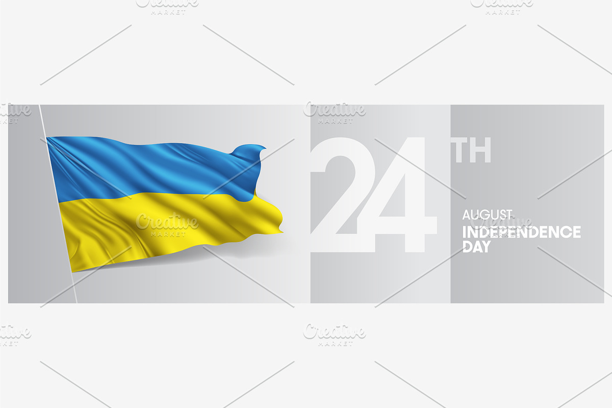 Ukraine independence day vector, an Illustration by Darth Vector