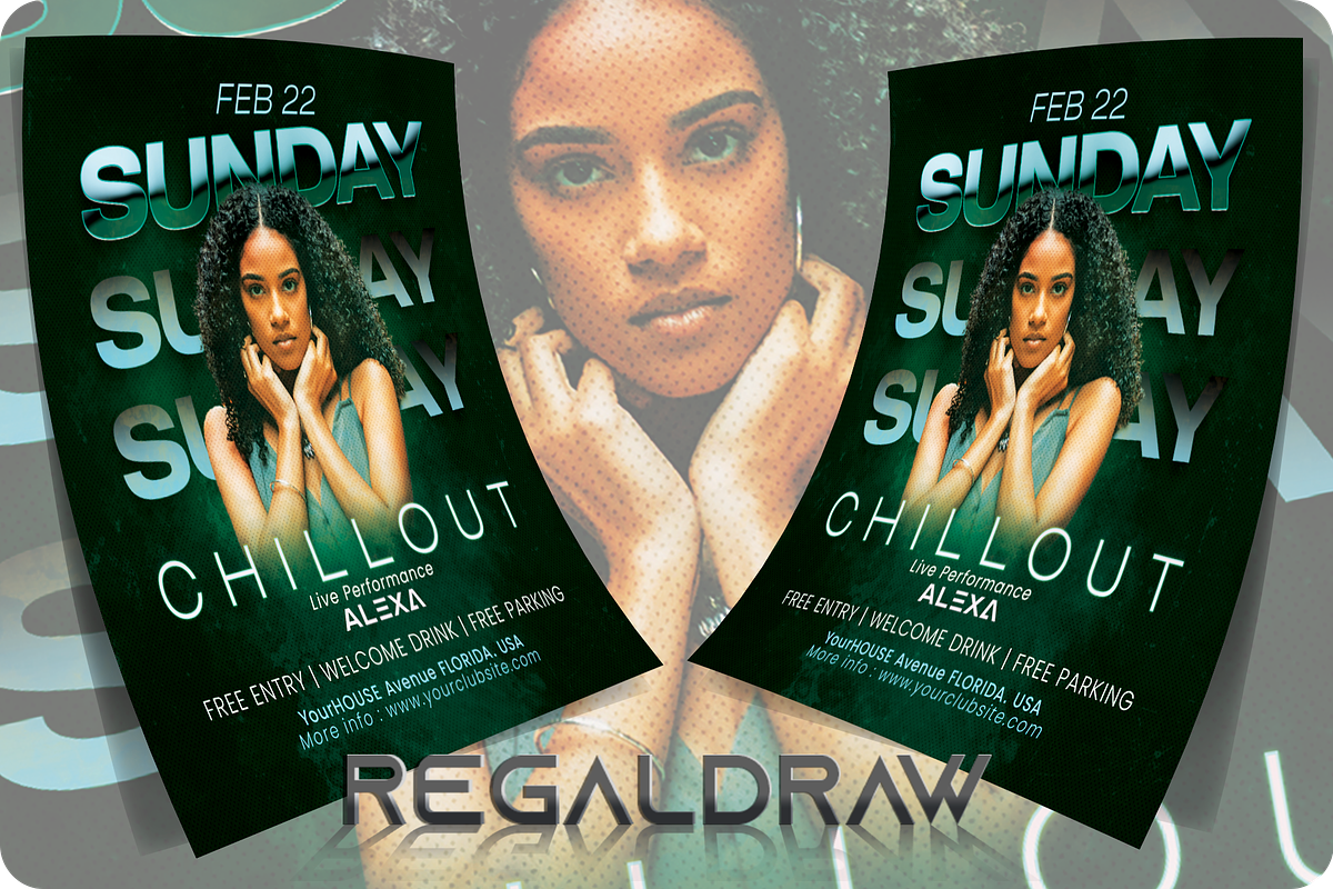 Sunday Chillout Flyer, a Flyer Template by regalDRAW (Photo 2 of 4)