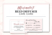 Minimalist Reed Diffuser Care Card, a Templates & Theme by Snapybiz (Thumbnail 3 of 10)