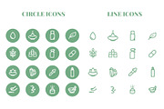 Wellness & Essential Oil Icons, an Outline Icon by M. E. Smith Design (Thumbnail 2 of 4)