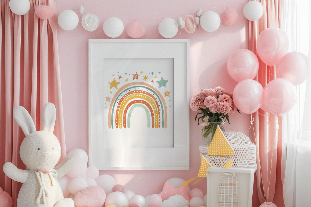 Rainbow Watercolor Boho Rainbow Png, a Decorative Illustration by Paper Artsthetics (Photo 3 of 4)