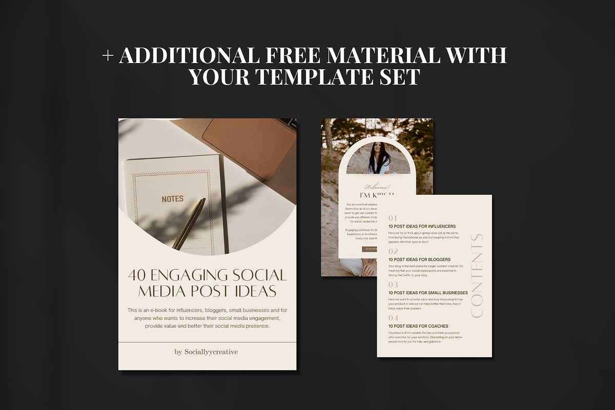 700 Dark Instagram Templates, a Templates & Theme by SociallyyCreative (Photo 7 of 9)