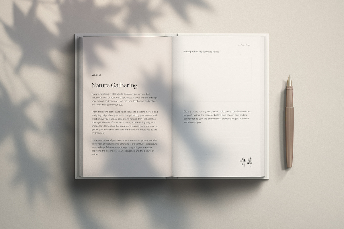 Wellness Journal | Indesign Template, a Brochure Template by Mindful Mapbooks Co. (Photo 11 of 11)