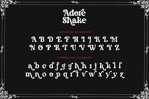 Adore Shake - Retro Serif Font