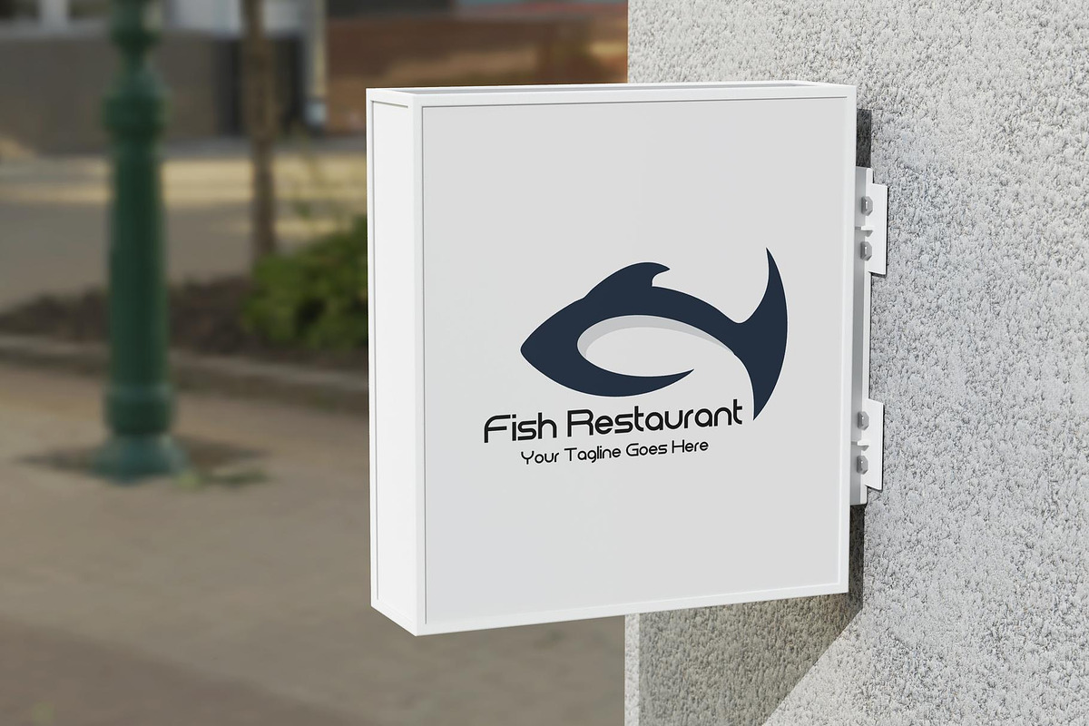 Modern Fish Restaurant Logo, a Branding & Logo Template by YUDesignStore (Photo 12 of 12)