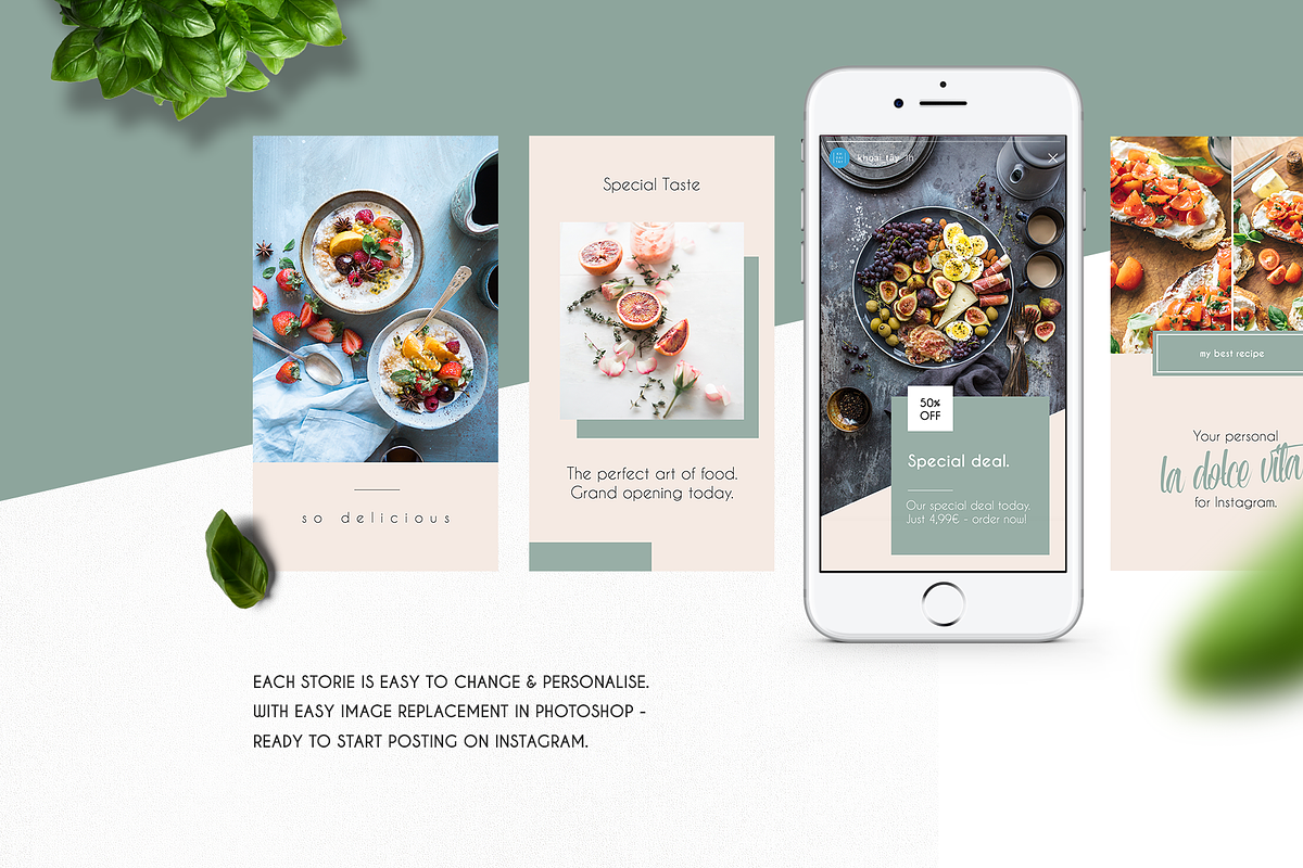 Instagram Stories Template Light, a Social Media Template by khoai_tây (Photo 2 of 5)