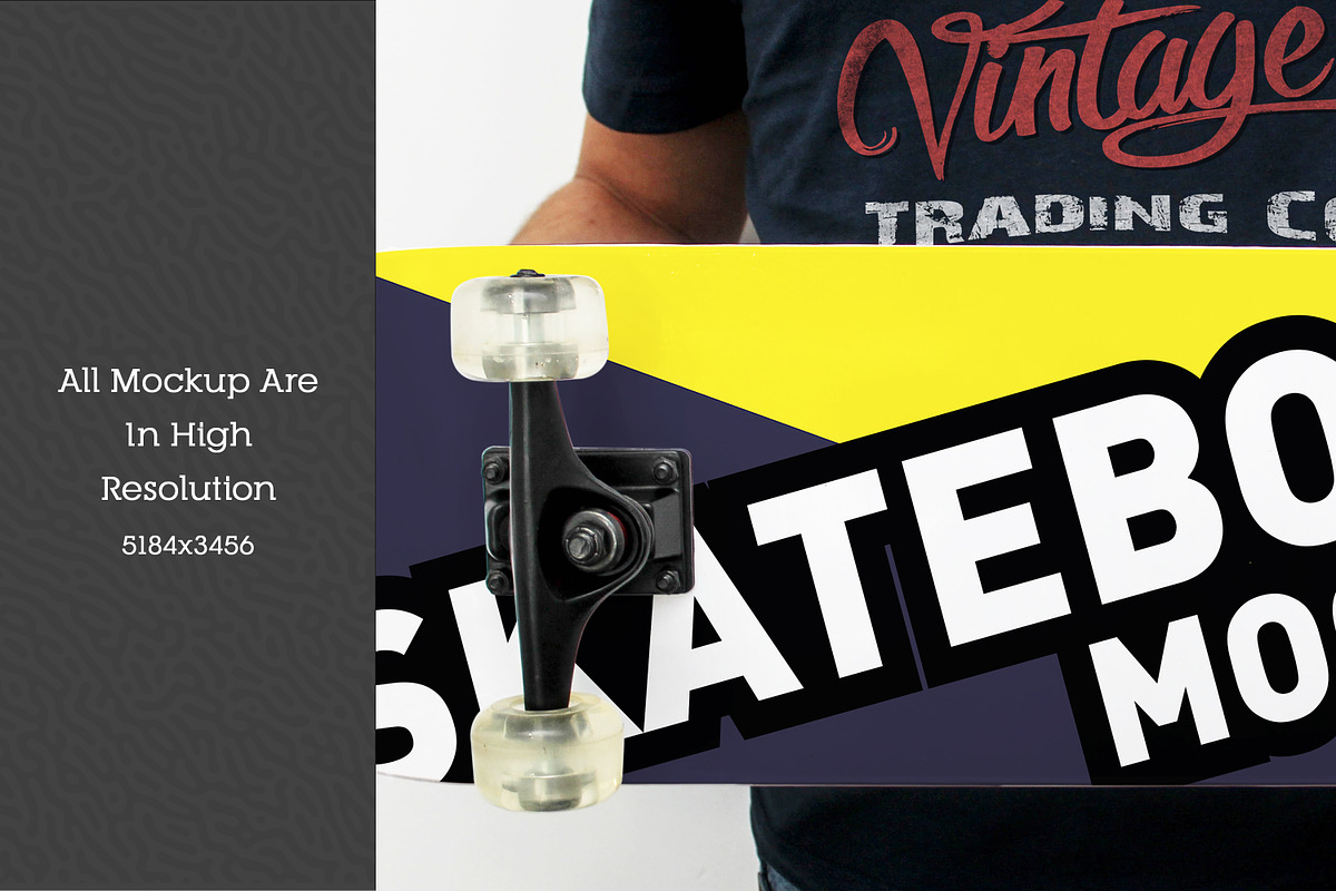 Skateboard Mockup #34, a Shirt Mockup by alexandeerco (Photo 3 of 5)