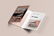 Tri-Fold A5 Brochure Mock-up 3, an Advertising Mockup by Se٧enStudio (Thumbnail 7 of 16)