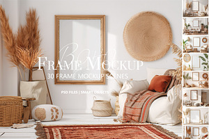 Boho Style Frame Mockup Bundle