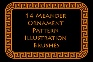 Meander Greek Motive Brushes