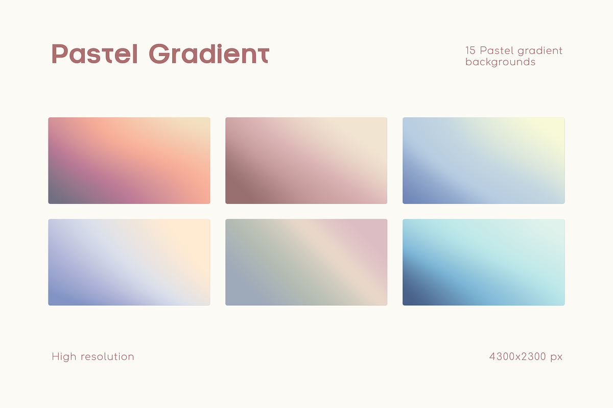 Pastel Gradient Collection, a Background Graphic by Ghurafa Studio (Photo 3 of 10)