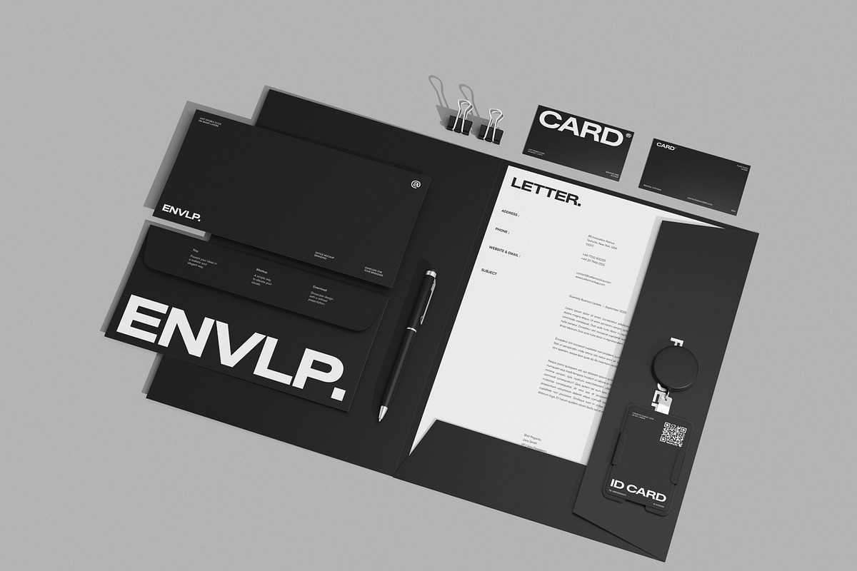 Corporate Stationery Branding Mockup, an Advertising Mockup by Brand Earth (Photo 2 of 4)