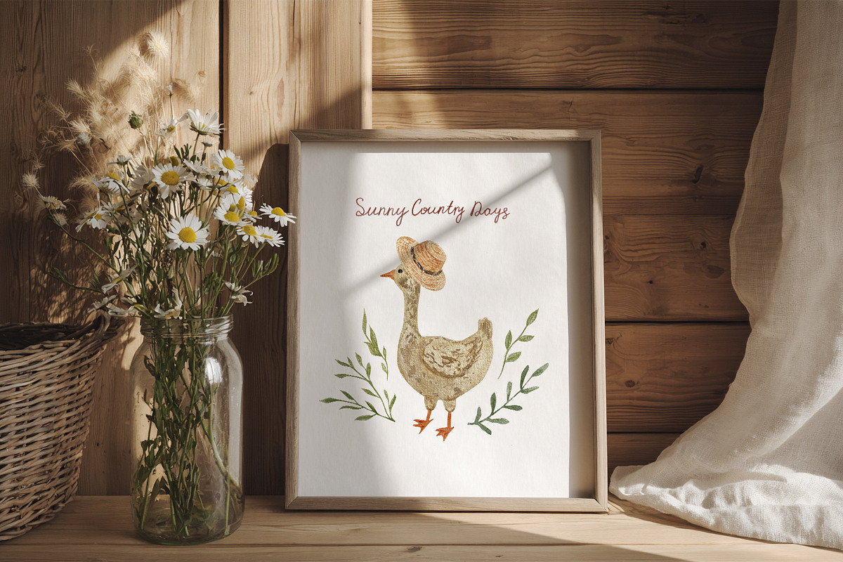Country Cottage Charm Watercolor, a Decorative Illustration by Anna Druzhkova (Photo 25 of 32)