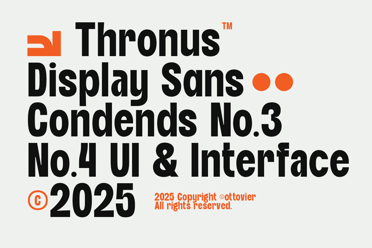 Thronus Sans Display Condendsed, a Sans Serif Font by OV Type (Photo 2 of 12)