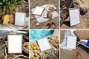 Set of 6 PSD Summer Poster mockups, a Product Mockup by SigaSigaMockup (Thumbnail 3 of 4)
