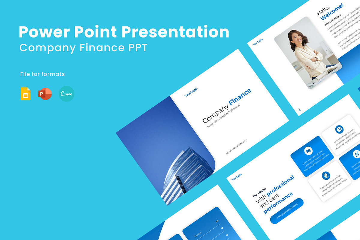 Company Finance PPT, a Presentation Template by Recreative (Photo 1 of 6)