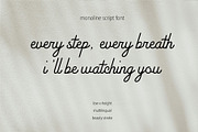 Milena Monoline Script, a Script Font by PeanutButter Type (Thumbnail 3 of 7)