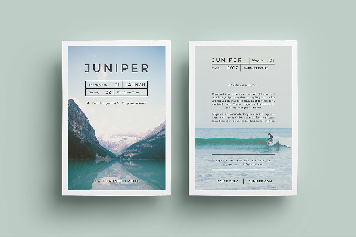 J U N I P E R  Flyer Template, a Flyer Template by 46&2 Collective (Photo 3 of 11)