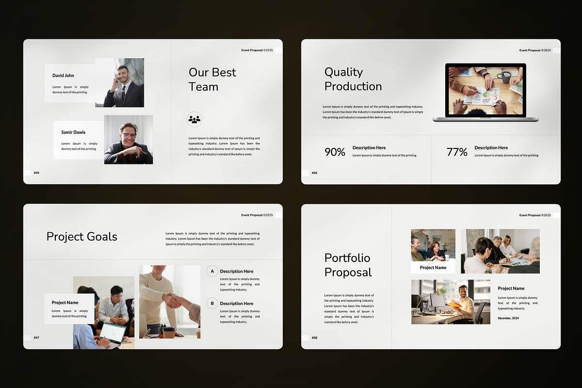 Event Proposal Google Slides, a Presentation Template by SquidPixey (Photo 3 of 7)