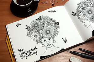 Two Spring Coloring Book Pages