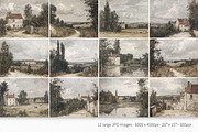 Rustic French Countryside, a Decorative Illustration by rileyBgraphics (Thumbnail 2 of 5)