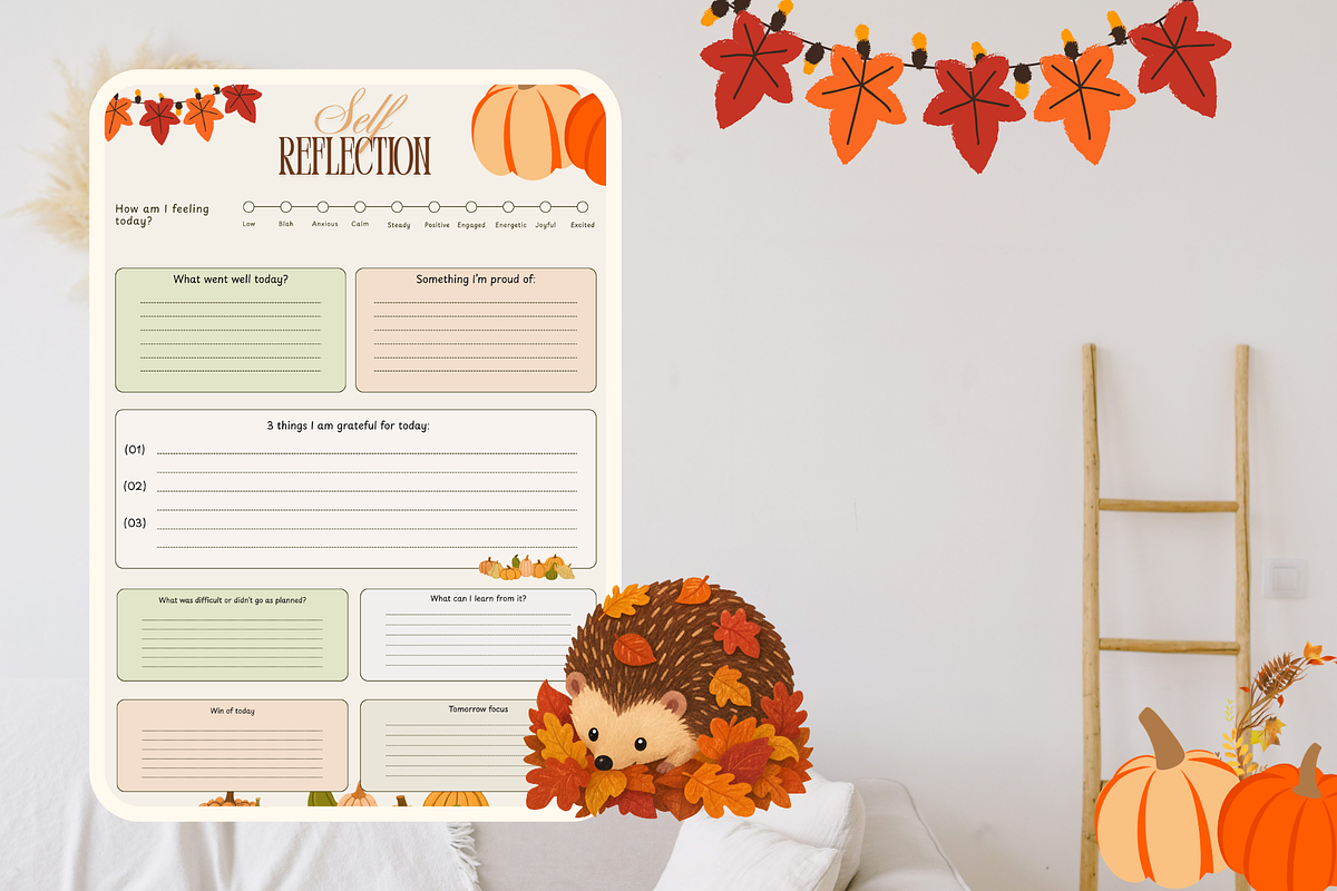 Fall habit tracker and planner, a Stationery Template by digital.incubator.yum (Photo 2 of 3)