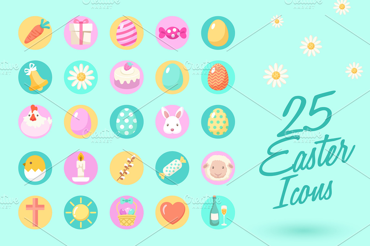 Big Set of Easter Elements, an Object Graphic by Daraon (Photo 2 of 6)