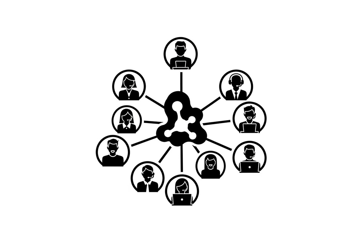 Remote Team Work Silhouettes Bundle, a Graphic by musafir_fashion (Photo 7 of 14)