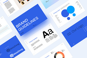 Blue Brand Guidelines Template