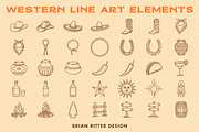Western Line Art Elements, an Object Graphic by Brian Ritter Design (Thumbnail 6 of 8)