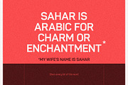 Sahar Bold (Roman & Italic), a Sans Serif Font by Lella7 (Thumbnail 3 of 9)