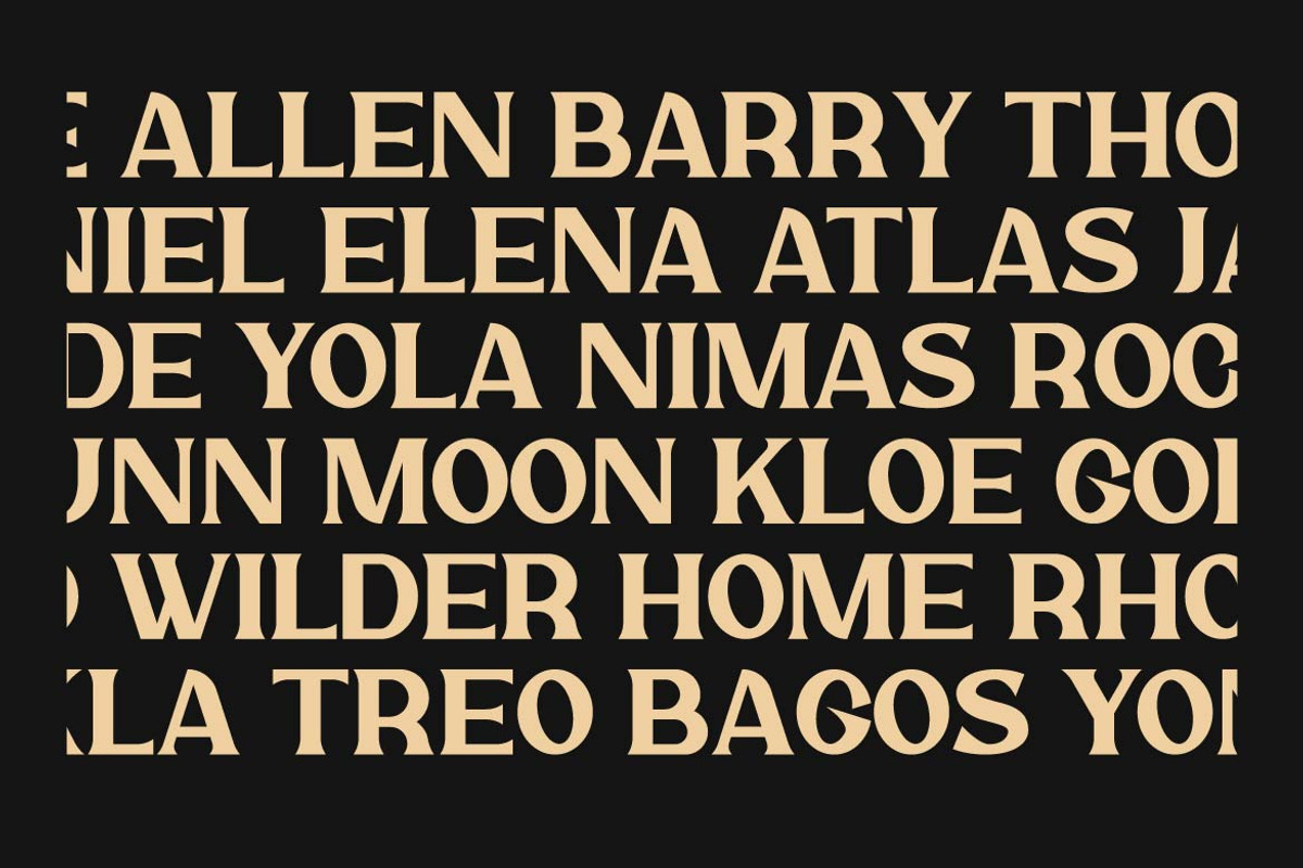 Rocktail – Retro Serif Display Font, a Serif Font by Artiveko (Photo 7 of 8)