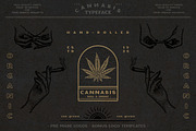 CANNABIS vintage font, a Font by Fat Hamster (Thumbnail 3 of 10)